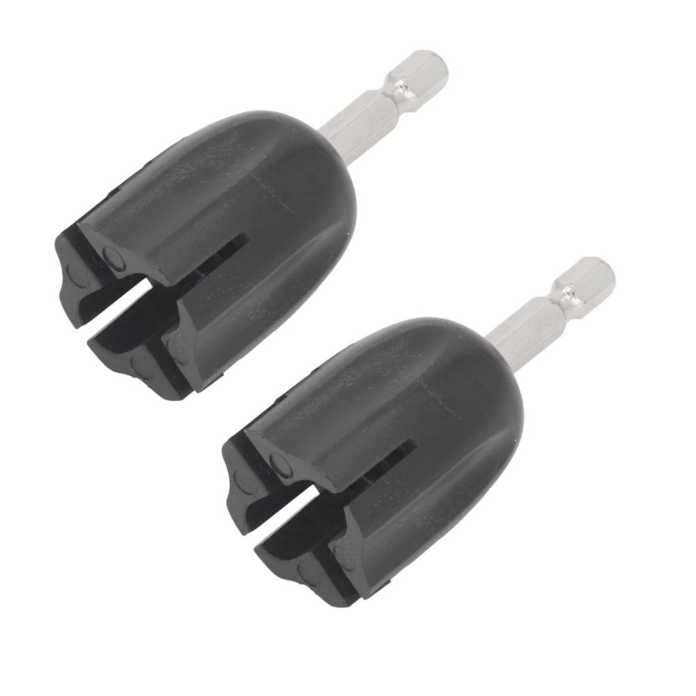 2PCS Plastic+Metal String Winder Head Black Tuning Peg Puller Guitar Maintenance