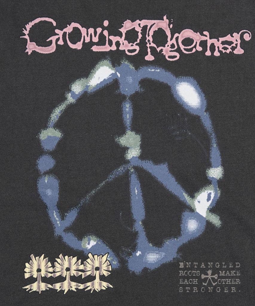 TOWTOW ARCHIVE Growing Graphic T-Shirt Charcoal