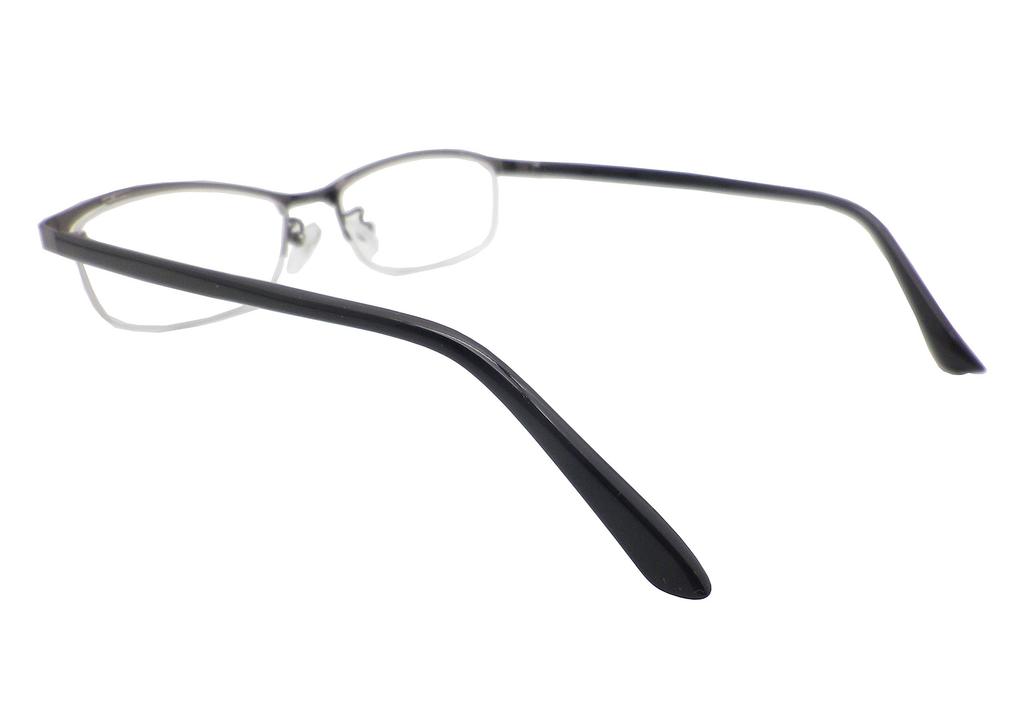 Nagoya Optical Co., Ltd. Soft Reading Glasses, Senior Glasses, Reading Glasses for Men, Stylish, Semi-rimless, Durable, Sturdy, Gray UN38 (Gray, +1.0