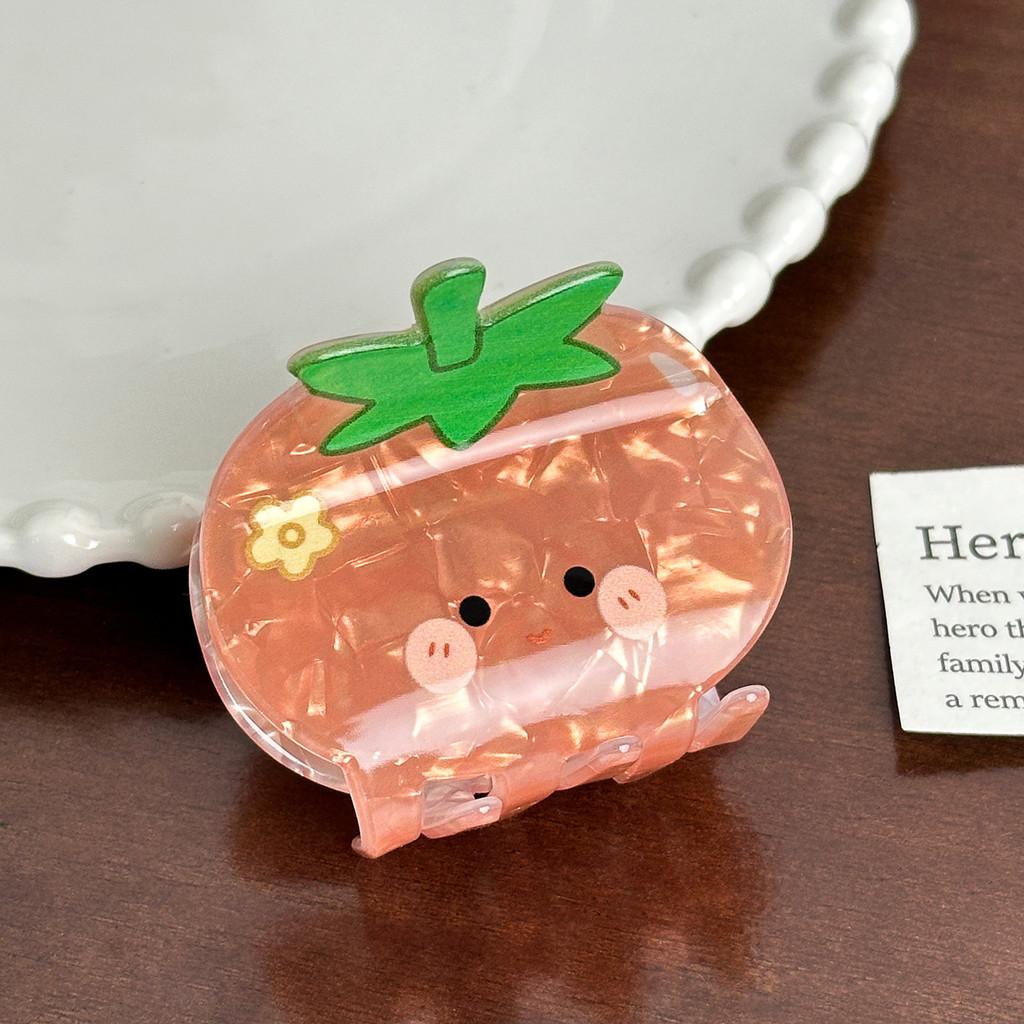 

Cute Charming Fruit And Vegetable Hair Accessories Delightful Handmade Acrylic Claw Clips Tomato5.6cm