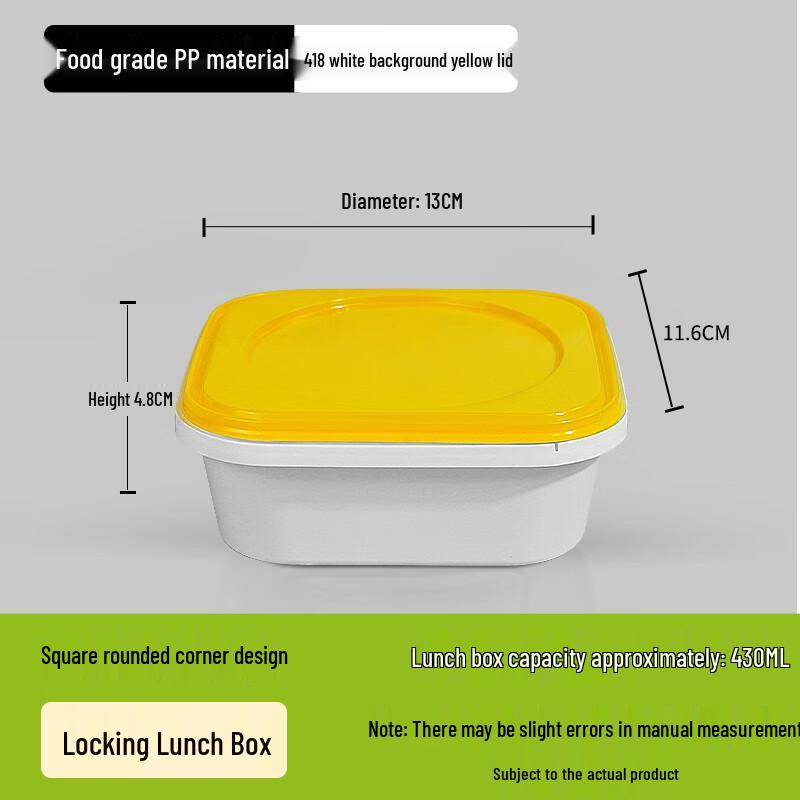 

Food Grade Microwaveable Bento Box with Lock Lid
