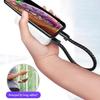Leather Bracelet Charger USB Charging Cable Braided Cords USB Portable Data Transfer Cable For iPhone Samsung Huawei Xiaomi