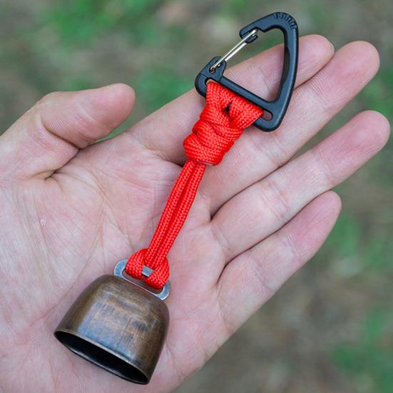 Campana para Oso de Exterior Sonido Fuerte Metal Resistente para Mochila de Senderismo Mochilero Camping Montañismo Ahuyentador de Animales Campana de Alerta de Seguridad