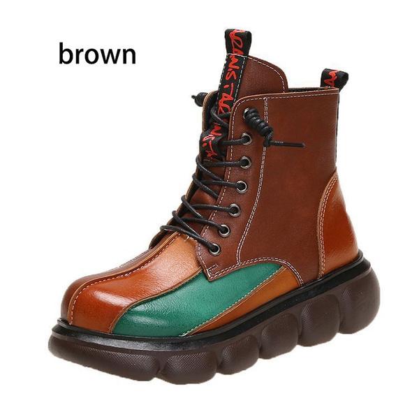 Nueva Mujer Punta Redonda Cordón De Otoño Botas Tobillo Goma Damas Tacón  Cuadrado Cruz Atada Botines De Mujer comprar a buen precio — entrega  gratuita, reseñas reales con fotos — Joom