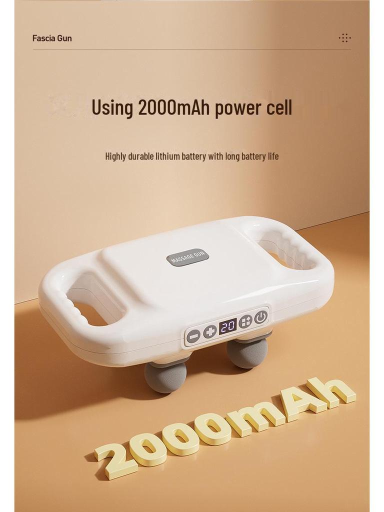 High-Power Rechargeable Muscle Relaxation Massager with Four Heads