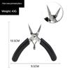 Jewelry Pliers Straight Long Nose Nippers Stainless Steel Toothless Sharp Mini Nose Pliers For Wire Bent Manual Diy Model Pliers