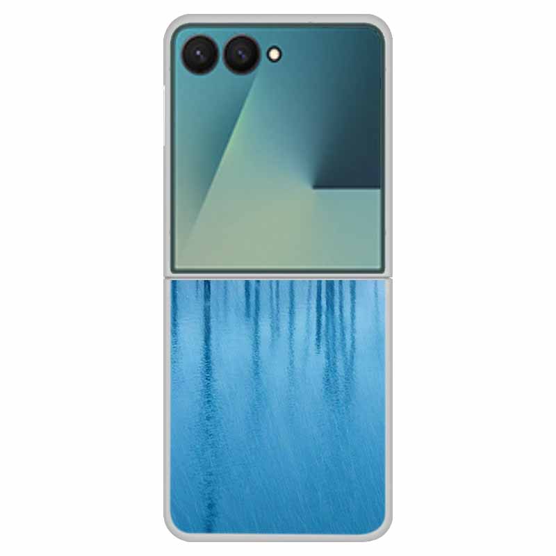 For Samsung Z Flip7 Flowers Case Transparent Hard PC Plastic Cover Shockproof Coque for Funda Samsung Galaxy Z Flip 7 5G Zflip7