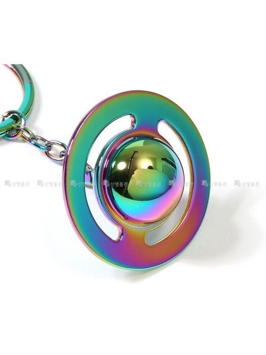 VIVIENNE WESTWOOD 3D ORB Iridescent 8203011OU OM0014 N401 Saffiano Keyring