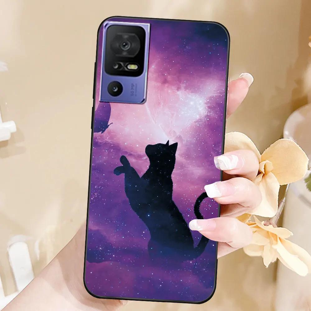 Case For TCL 40 SE Coque TPU Soft Silicone Fashion Phone Funda For TCL 40 SE Back Cover Floral Case Luxury Capa Marble Bumper