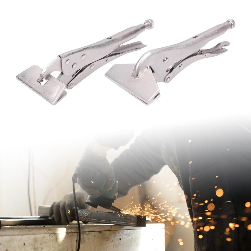 Adjustable Locking Pliers for Sheet Metal Work with Wide And Non-slip Carbon Steel Handle