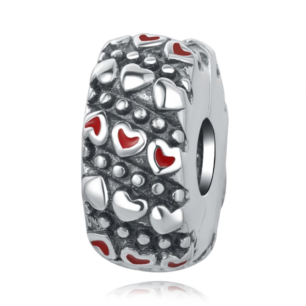 Pendant Charm Bead Copper Camera Heart-Shaped Pendant Fit Original Bracelet For Jewelry Making Valentine'S Day Gift