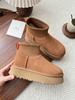 Thick-soled snow boots women's elastic cloth Sangpo fur integrated heightening deep wool velvet boots warm cotton shoes winter