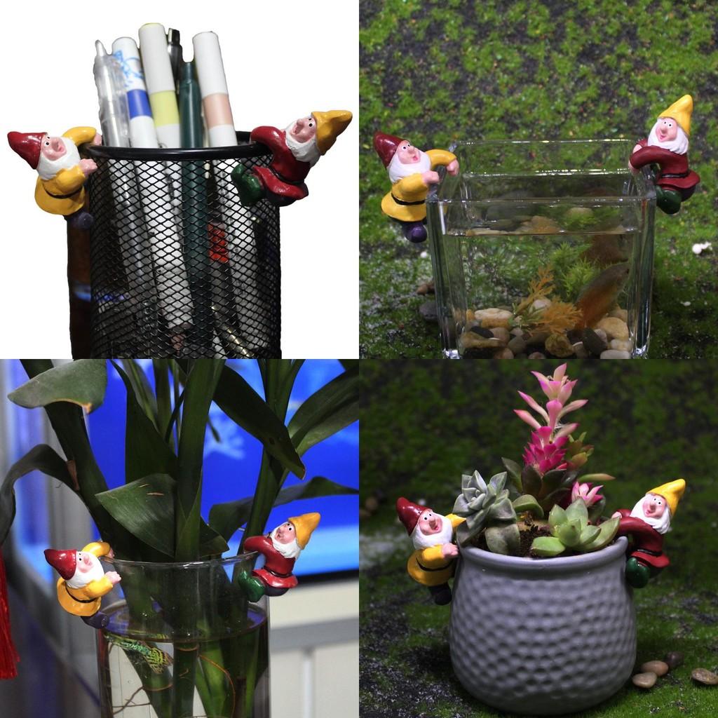 Santa Claus Pen Holder Pendant Flowerpot Micro Landscape Decoration Handicrafts