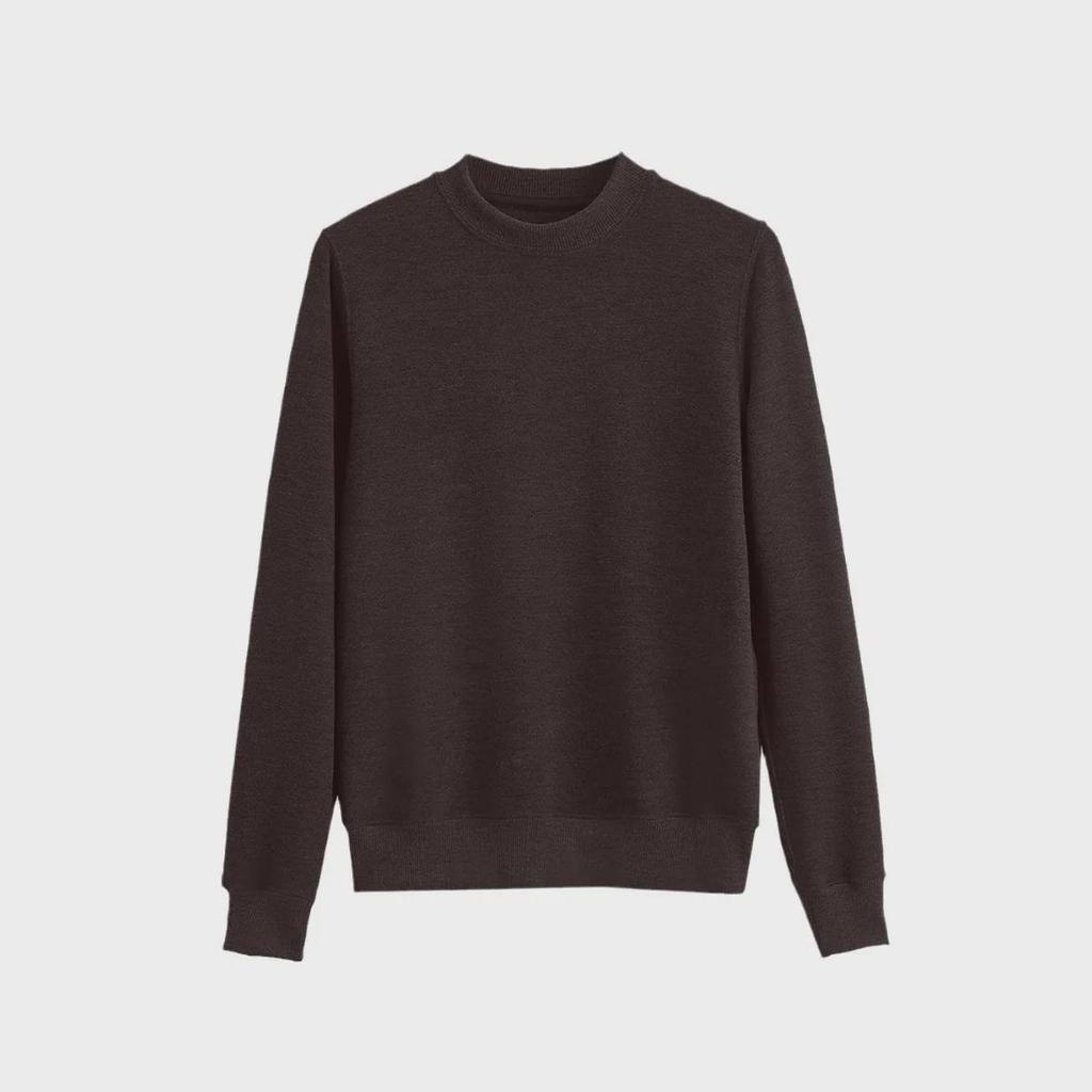 Women's Long-Sleeved Wool Knit Stand Collar Jacket