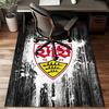 Vfb Fc Crest Printed Office Carpet Chair Cushion  Entryway Rug, Rugs for Living Room, Bedroom Christmas gifts