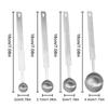 1pcs/5pcs Measuring Scoop Stainless Steel Coffee Milk Powder Weighing Spoon Tea Spoon Gram Dosing Scoop
