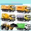 Alloy Construction Vehicle Toy Set With Excavator And Road Signs For Kids Play And Development