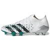 Predator Freak.1 L EQT Round Toe Lace-Up FG (Rubber Long Stud) Durable Soccer Shoes Men Soccer Shoes White Green Black GW0749