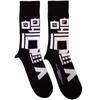Five Finger Death Punch Unisex Adult Pixel Skull Socks