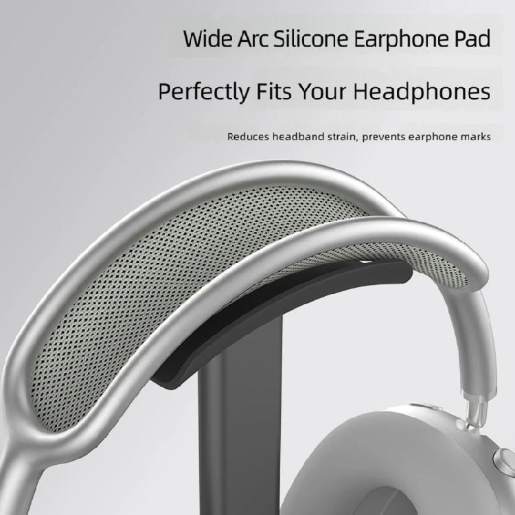Over-Ear Headphone Stand for Home Desk Storage, Metal Support Post with Wide Top Pad and Flat Base for Office Study and Gaming Areas
