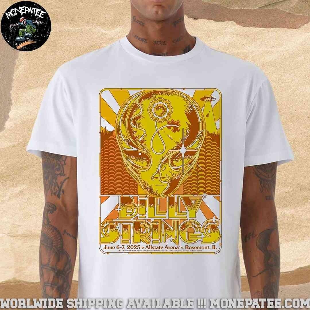 Billy Strings Tee For Show In Rosemont IL On June 6-7 2026 At Allsta.te Are.na XL