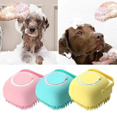 Baño cachorro perro grande gato guantes de masaje para baño cepillo suave seguridad silicona accesorios para mascotas para perros gatos herramientas