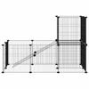 20 piece Pet Cage with Door Black 35x35 cm Steel