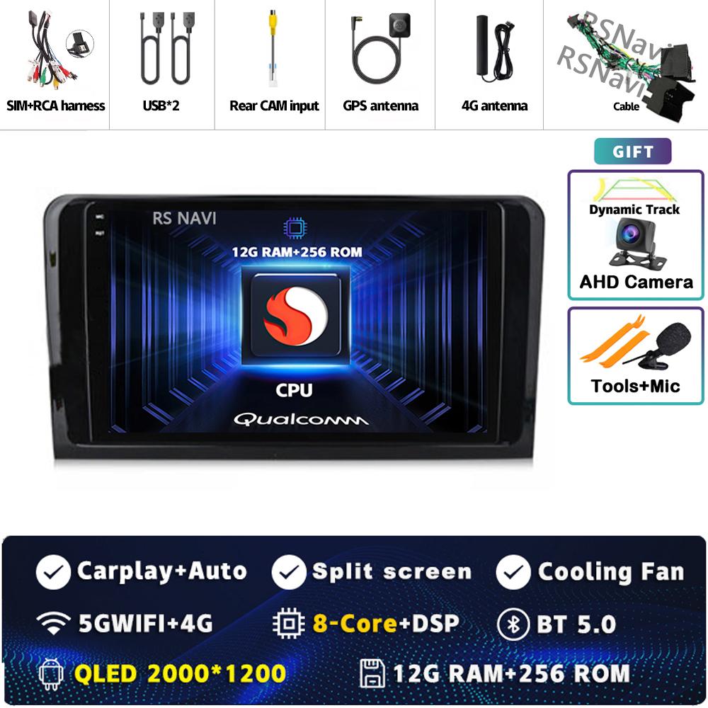 9" Android 14 Carplay Car Radio For Mercedes Benz M-Class W164 GL-Class X164 ML GL Multimedia Video Player GPS Stereo 2Din Auto