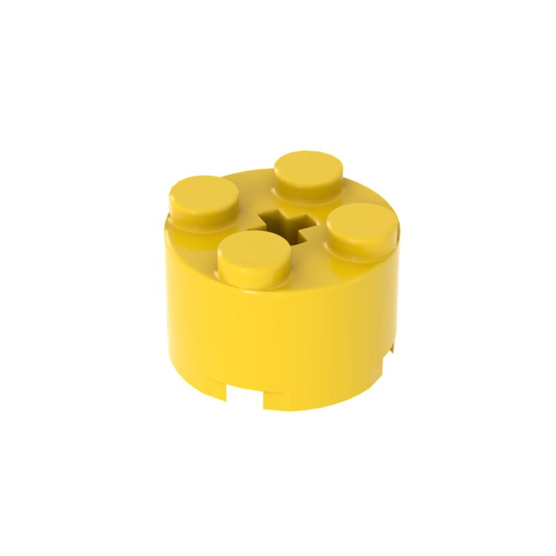 [Funbrick] Brick Round 2x2 with Axle Hole 3941 Building Blocks Toys Kids Souvenir Pretend Play Decoration Boy Girl City MOC