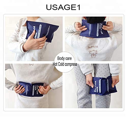 KARTASYA Reusable Hot & Cold Ice Pack for Pain Relief Soft and Flexible Gel (Blue Color) - Pack of 1