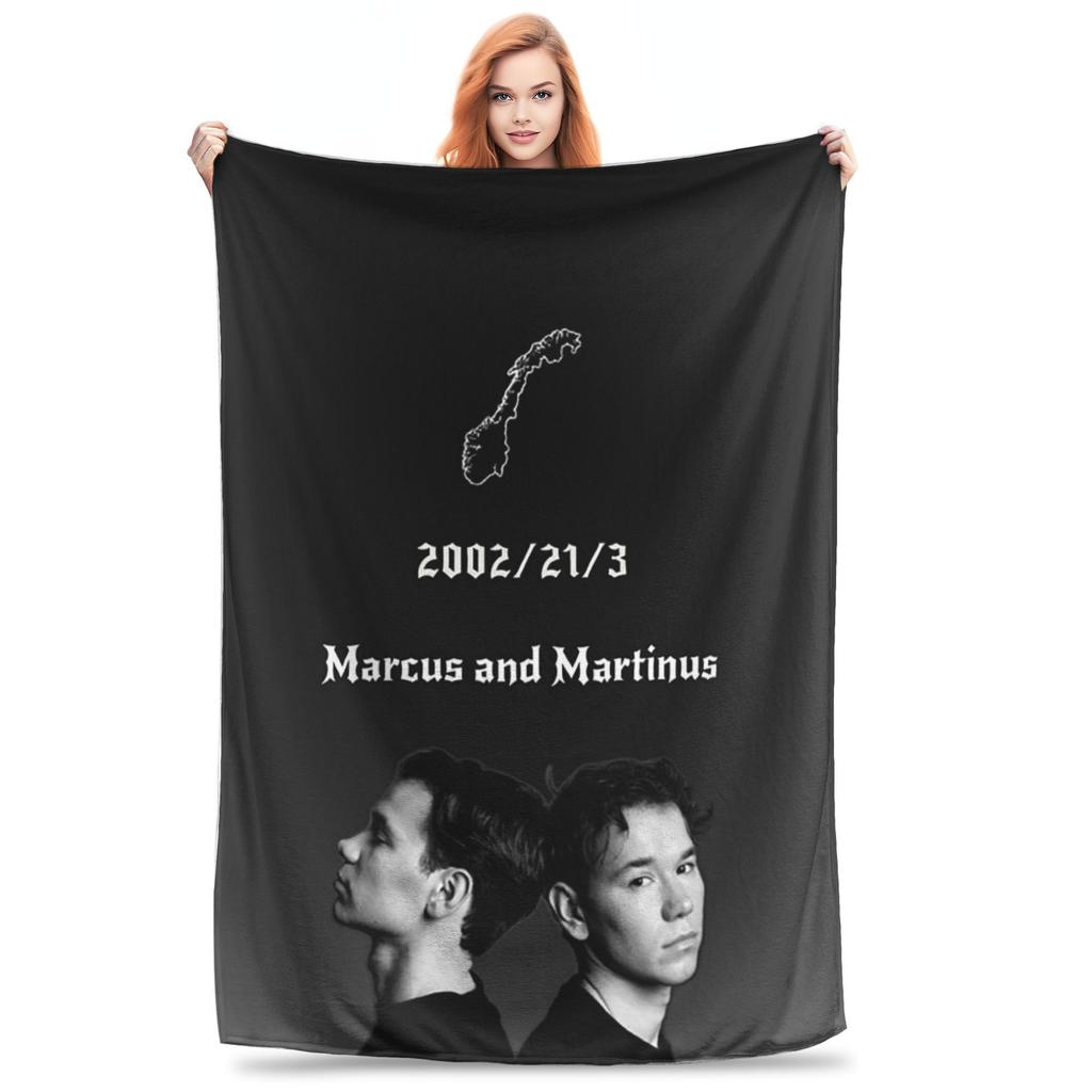 Flannel Throw Blanket Marcus And Martinus Unforgettable Eurovisions Sweden Blankets Bedding for Livingroom Travel Couch