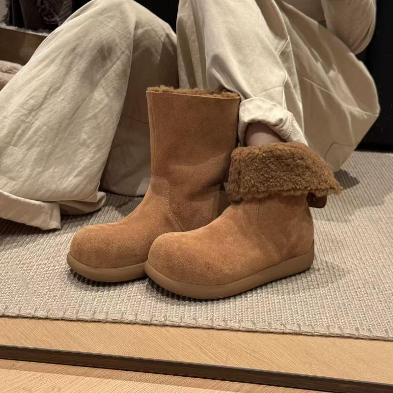 New Anti-slip Shoes, Fleece High-top Cotton Boots, Snow Boots for Women