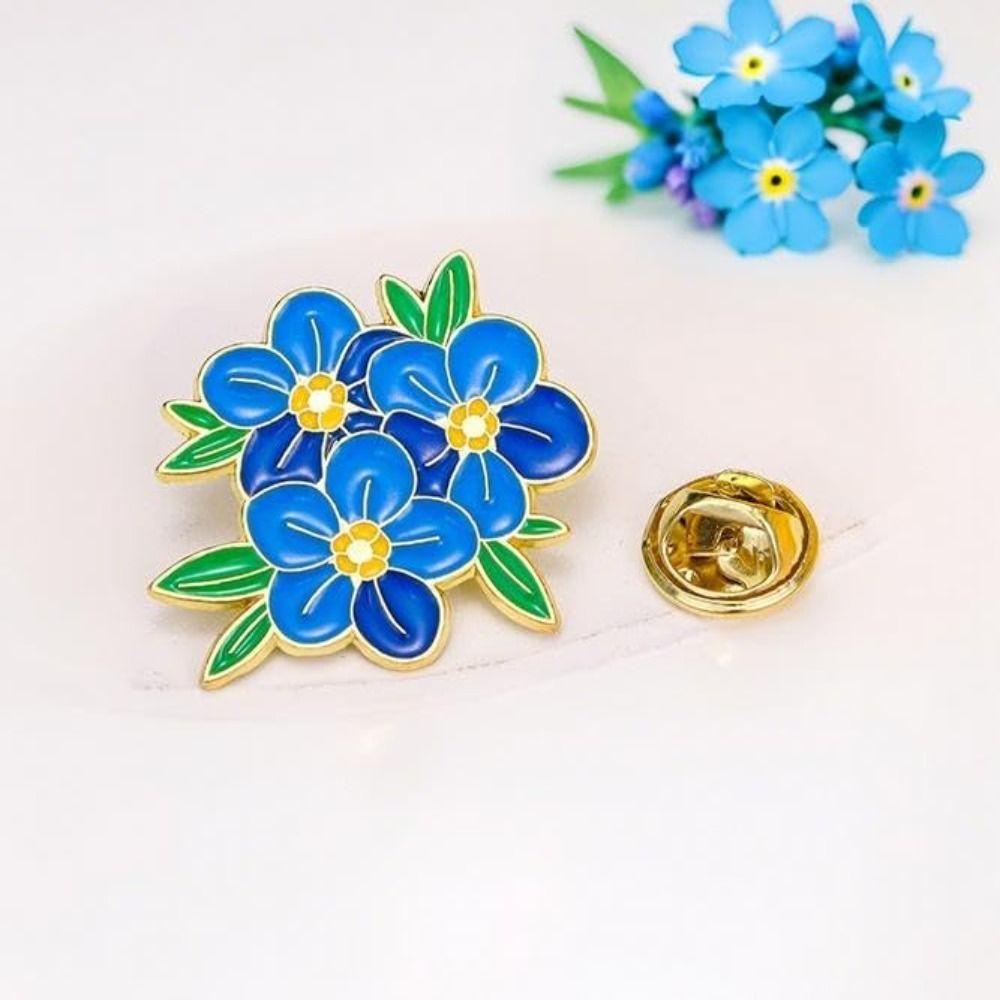 Creative Accessories Flower Language Series Badge Peony Pin Buckle Personalized Brooch  for Women