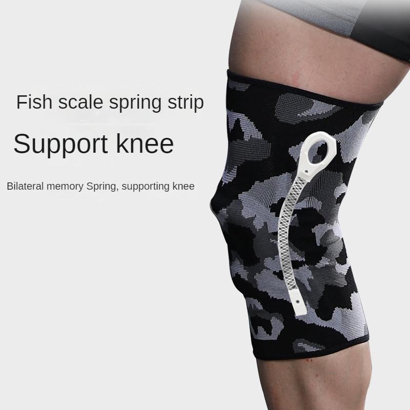 Rodilleras deportivas, running, fitness, rodilleras de nailon con camuflaje, montañismo, levantamiento de pesas transpirable, mangas de compresión antideslizantes para piernas