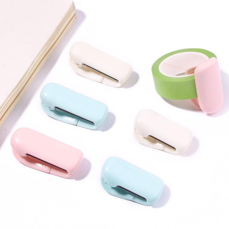 Macaron Color Mini Tape Cutter, Portable Washi Tape Dispenser & Cutter with Stainless Blade (48mm)