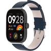 Leather Strap for Xiaomi Redmi Watch 4 / Xiaomi Smart Band 8 Pro / Xiaomi Smart Band 9 Pro, Blue