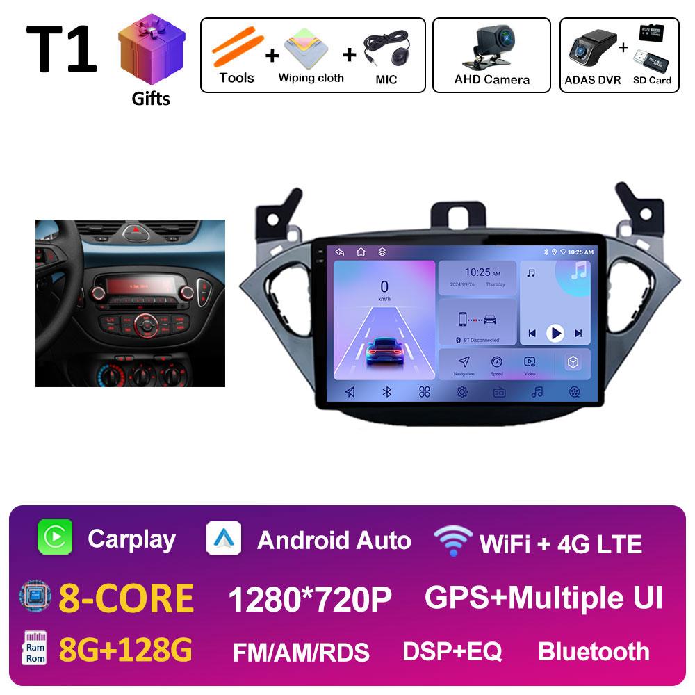 9 Inch Car Video For Opel Corsa E 2015 2016 2017 2018 2019 Radio Player Navigation GPS Wireless Carplay Cooling Fan Auto Tools