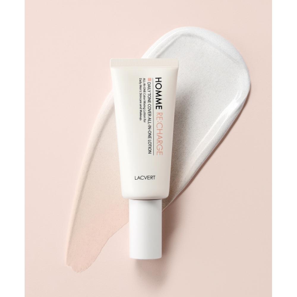 Lacvert Homme Recharge Daily TOne Cover All In One Lotion 50ml FREE