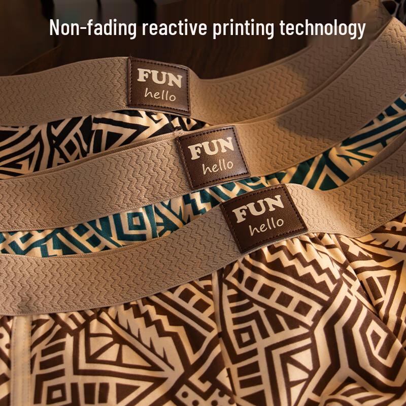 Men's Modal Cotton Antibacterial Boxer Briefs 3-Pack