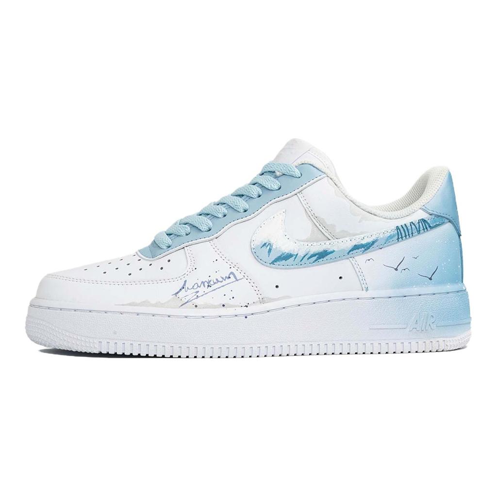 Nike Air Force 1 Wan Hua Nong, Bai Jing Zhi Shi, Shopping Bag Abrasion Resistant Low top Skateboard Shoes Unisex CW2288-111(Team113-S-BOX)