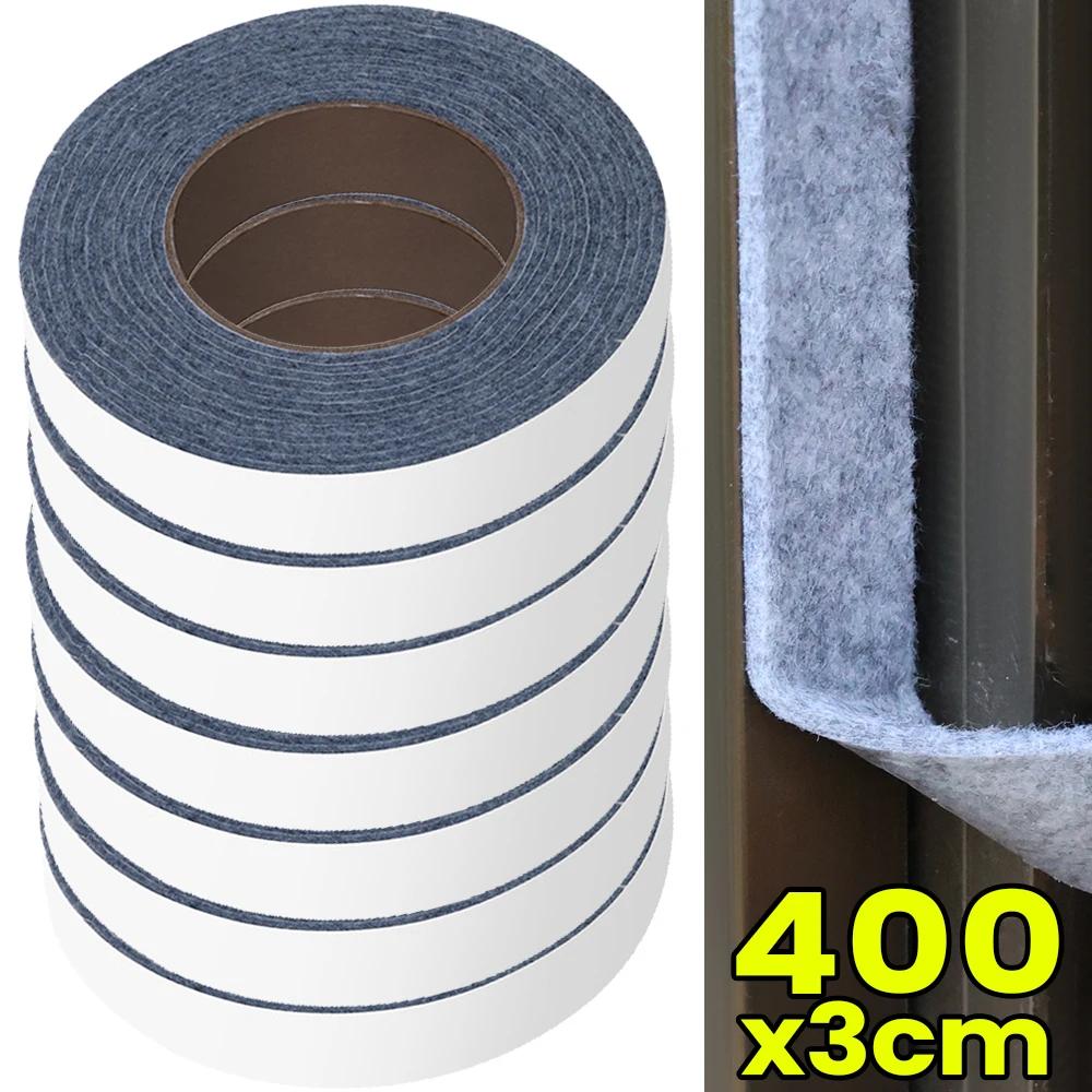 4M Door Windows Felt Strip Self-Adhesive Sealing Strip Absorb Water Wearable Soundproof Sliding DIY Home Insulation Sealing Tape