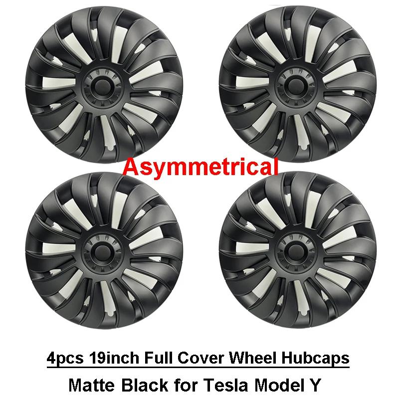 For Tesla Model Y Replacement Wheel Hubcaps 19 Inch Hub Cap ModelY Full Rim Cover Exterior Modified Accessories 2023 2022 2021