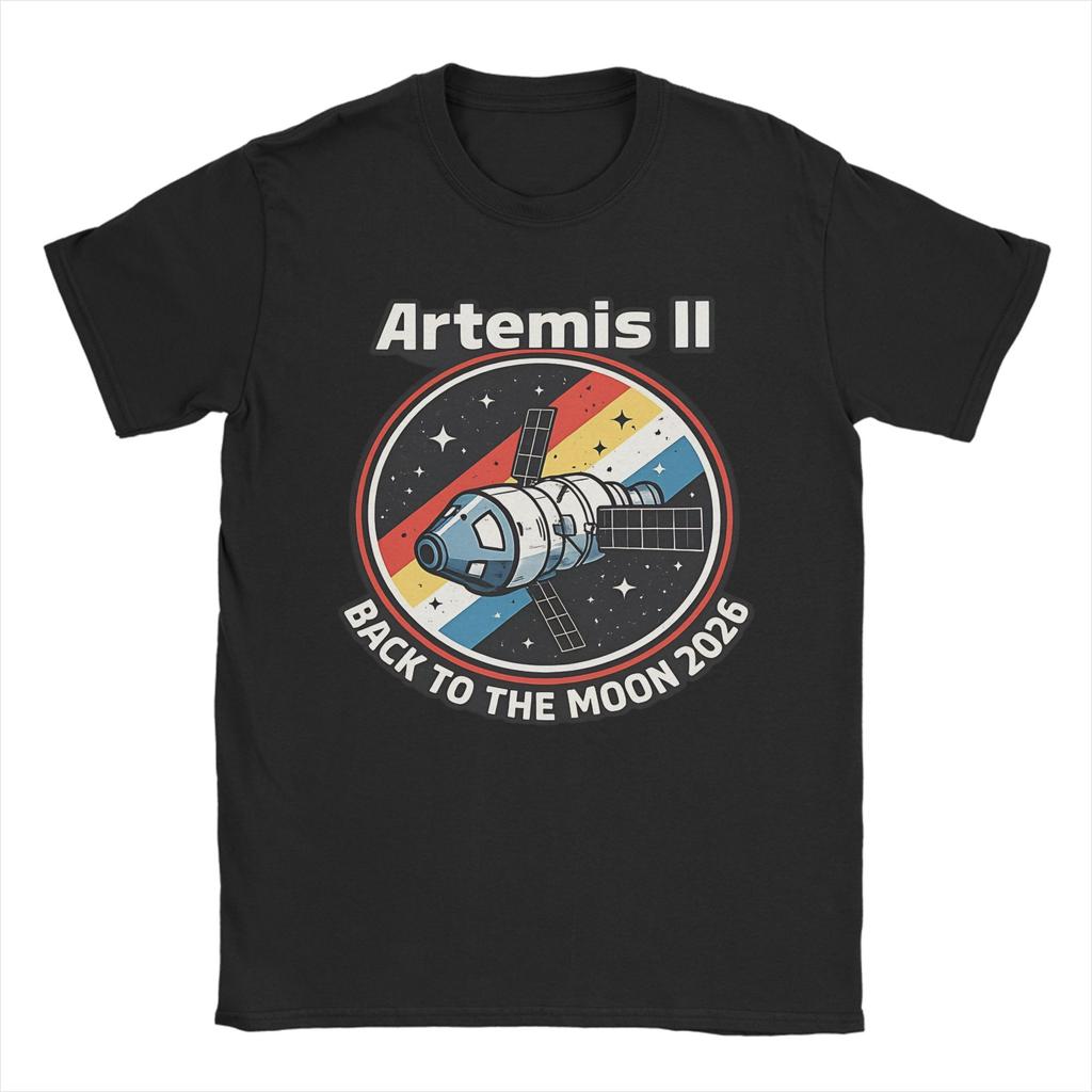 Printed Artemis II Mission To The Moon 2026 Artemis 2 T Shirt For Unisex Cotton Tshirts Short Sleeve Clothes