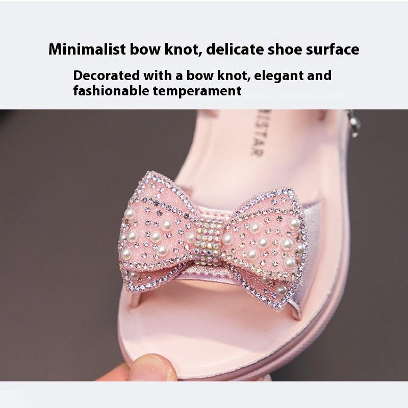 New Fashion Summer Korean Version of Princess Little Girl Soft Bottom Open Toe Sandals