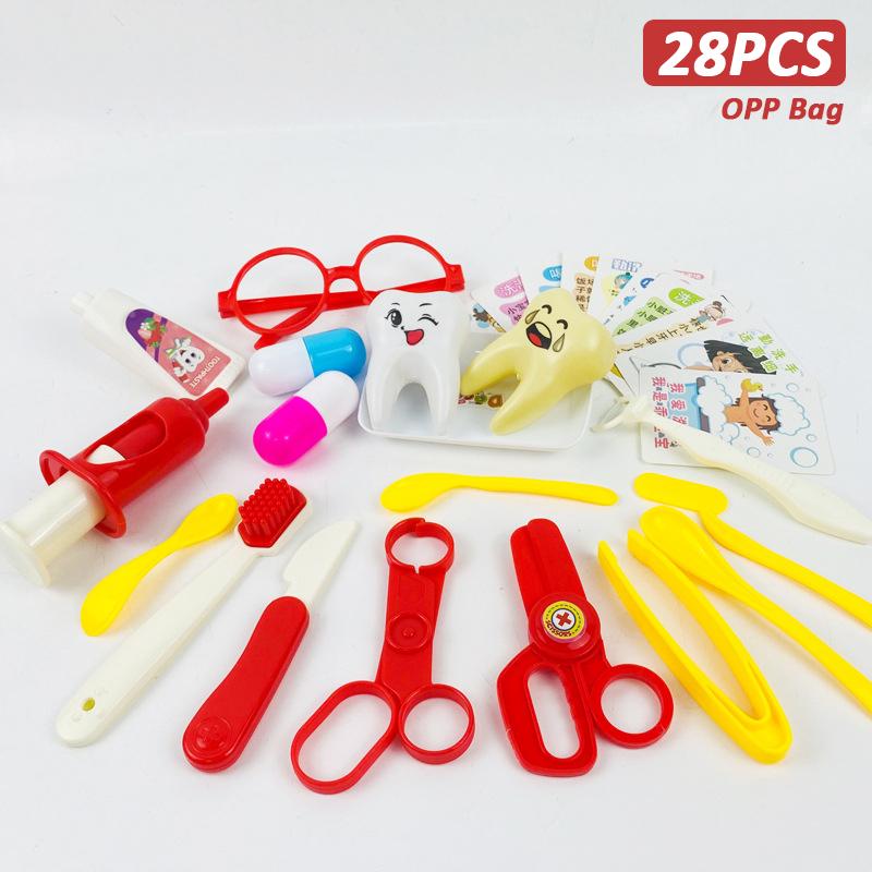 Doktorská sada pro děti Předstírání hry Dívky Hry na hrdiny Nemocniční příslušenství Lékárnička Pomůcky pro sestry Taška Hračky pro děti Dárek