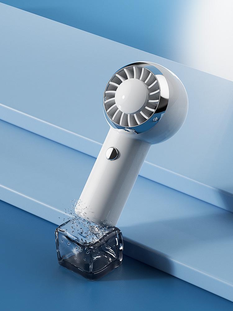 Compact Silent Handheld Fan with Powerful Wind & Long Battery Life