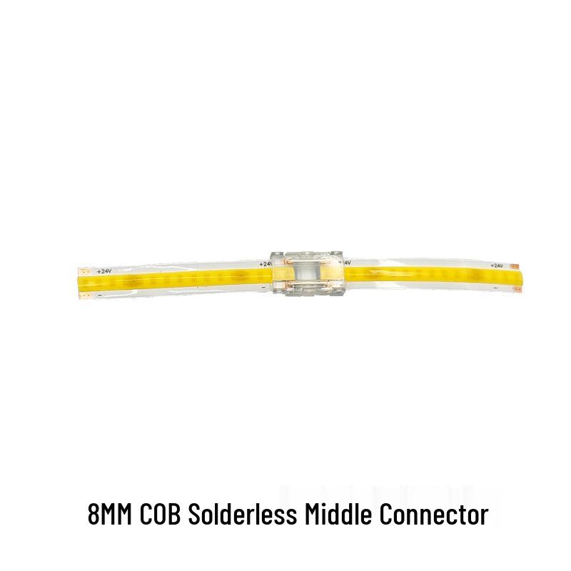 COB LED Strip Light 12V/24V, 320/480 LEDs, 8MM, 90 CRI, Self-Adhesive, Aluminum Channel.
