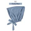 Solid Color Elastic Tie-Back Modal Undercap Hijab Scarf Adjustable Kufi Cap
