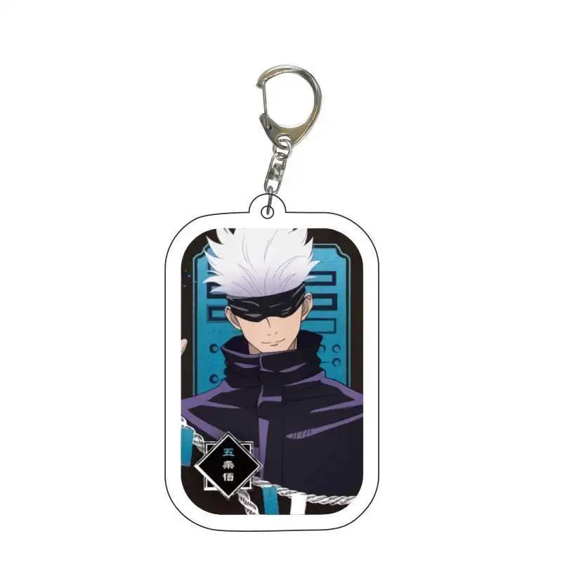 Jujutsu Kaisen Anime Schlüsselanhänger Itadori Yuji Gojo Satoru Cartoon Acryl Taschenanhänger Schlüsselanhänger Anhänger Cos Zubehör