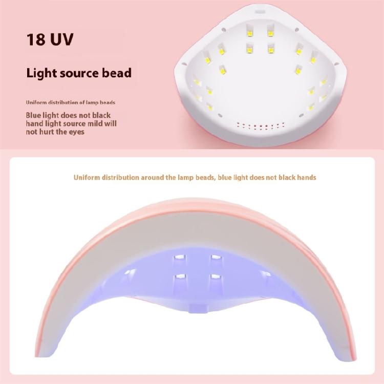 Professional Nail Drying Lamp With 18 LED Beads Nail Dryer 60S 120S Time Setting Nail Art Tools for Fast Curing